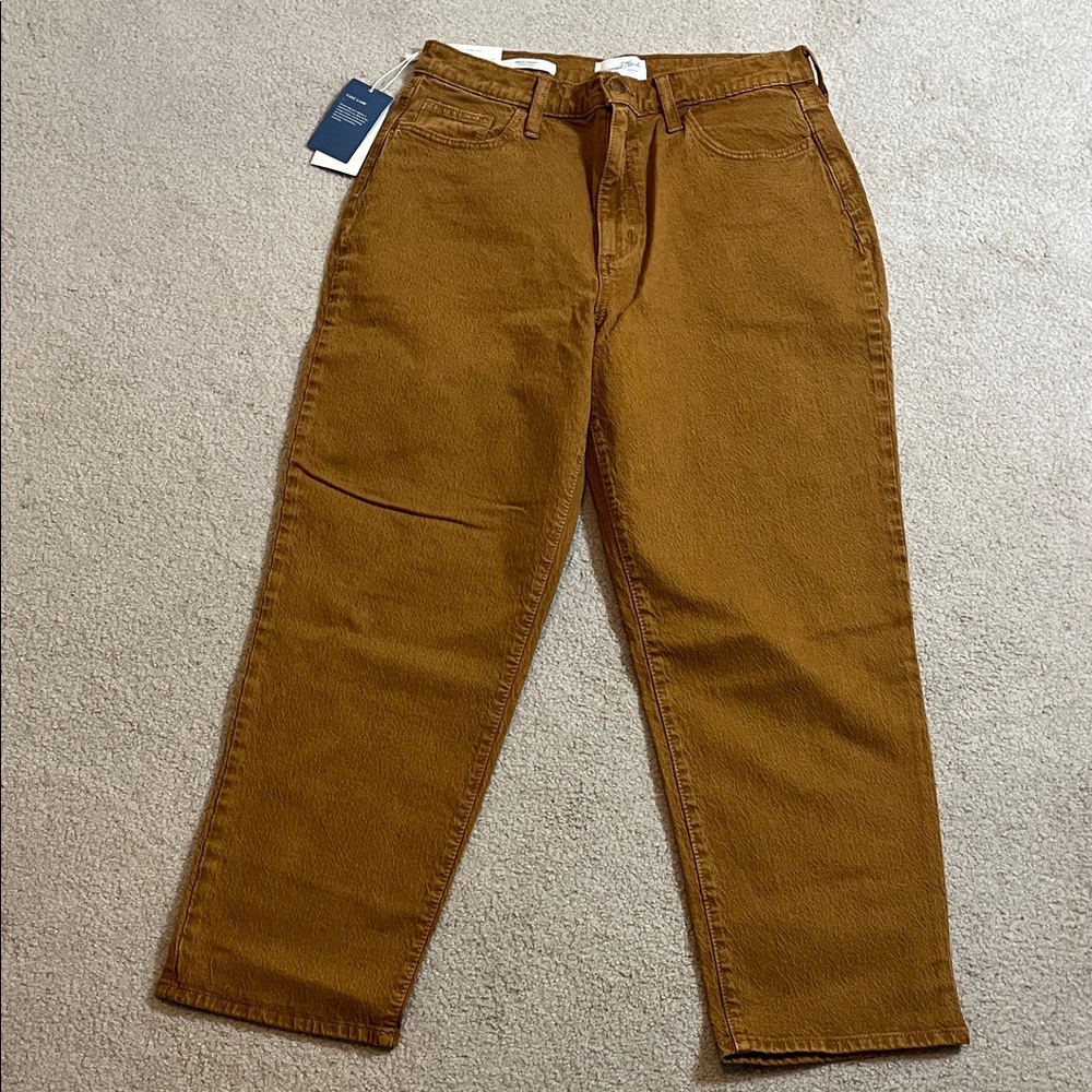 Universal Thread Brown/Copper Straight Leg Jeans, Vintage Stretch size 12 NWT